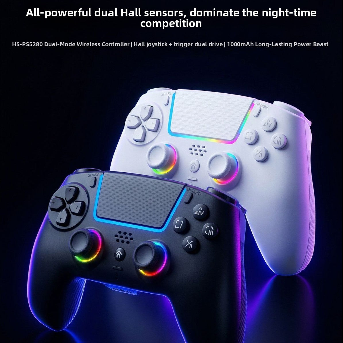 CONTROL DE PS5 RGB INALAMBRICO DE ULTIMA GENERACION